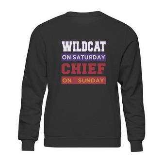 Wildcat On Saturday Chief On Sunday Kansas City Sweatshirt | Favorety CA