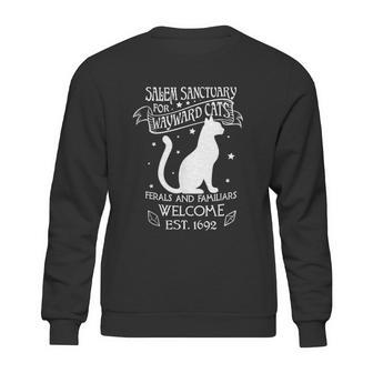 Witch Salem Sanctuary For Wayward Black Cats 1692 Gift Sweatshirt | Favorety UK