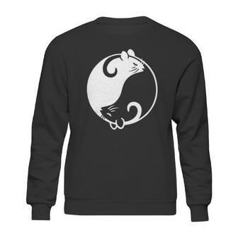 Yin Yang Year Of The Rat Happy Chinese New Year 2020 Black And White Rat Sweatshirt | Favorety CA