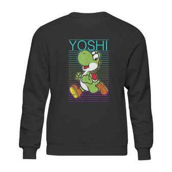 Yoshi Retro Gradient Fade Poster Sweatshirt | Favorety DE