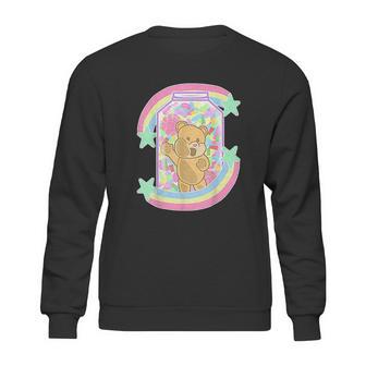 Yume Kawaii Clothing Bear In Candy Jar Pastel Goth Sweatshirt | Favorety UK