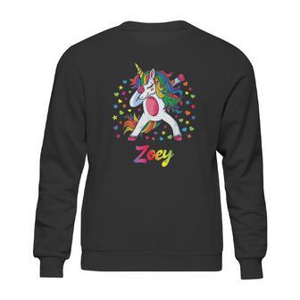 Zoey Dabbing Unicorn Sweatshirt | Favorety