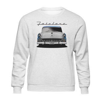 1956 Ford Fairlane Front Blue White Sweatshirt | Favorety DE