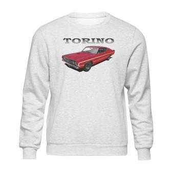 1969 Ford Torino Gt Front Red Sweatshirt | Favorety