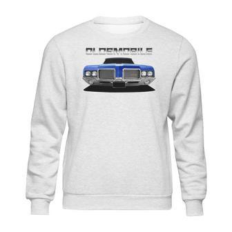 1972 Oldsmobile 442 Front Blue Ii Sweatshirt | Favorety