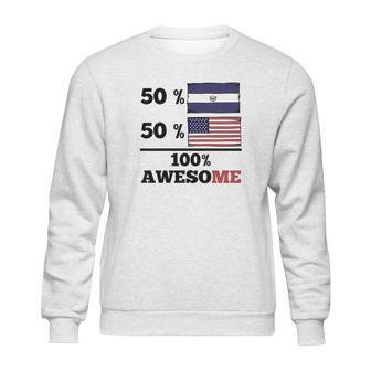 50 Percent El Salvadorian 50 Percent American Sweatshirt | Favorety