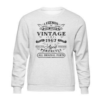 55Th Birthday Gift For Legends Born 1967 55 Years Old Vintage Sweatshirt | Favorety UK