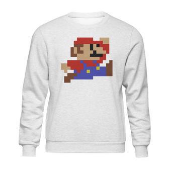 8-Bit Mario Nintendo Jumping Sweatshirt | Favorety AU