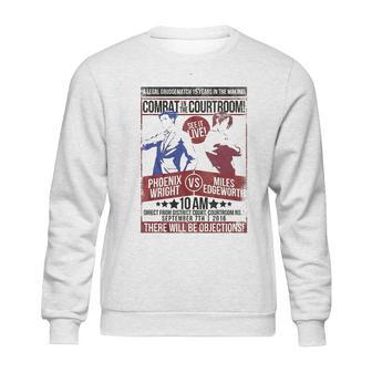 A&E Designs Ace Attorney Phoenix Wright Vs Miles Edgeworth Sweatshirt | Favorety CA