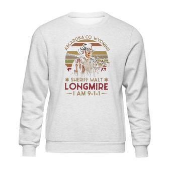 Absaroka Co Wyoming Sheriff Walt Longmire Im 911 Vintage Retro Sweatshirt | Favorety