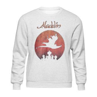 Aladdin Sunset Logo Poster Graphic Sweatshirt | Favorety CA