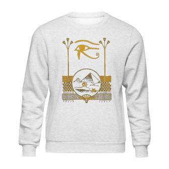 Ancient Egyptian Eye Of Horus Egypt Art Pyramid Sweatshirt | Favorety DE