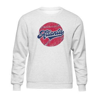 Atlanta Baseball | Atl Vintage Georgia Baseball Sweatshirt | Favorety AU