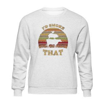 Hisayhe Id That Funny Bbq Grilling Party Vintage Gift Sweatshirt | Favorety