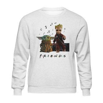 Baby Yoda And Baby Groot Friends Sweatshirt | Favorety DE