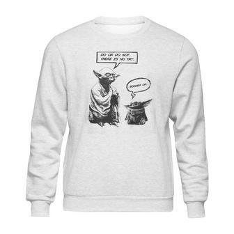 Baby Yoda And Master Yoda Water Reflection Best Sweater Sweatshirt | Favorety CA