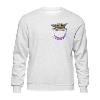 Baby Yoda In Pocket Shirt Sweatshirt | Favorety CA