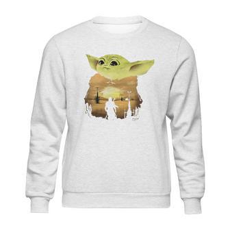 Baby Yoda Sunset Sweater Sweatshirt | Favorety UK