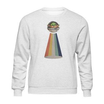 Baby Yoda Ufo Vintage Sweater Sweatshirt | Favorety CA