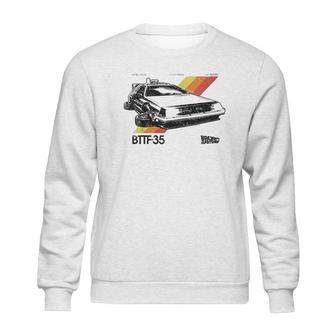 Back To The Future 35Th Retro Stripe Delorean Sweatshirt | Favorety DE