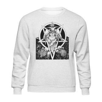 Baphomet Satanist Goat Satanic Dark Art Evil 666 Pentagram Sweatshirt | Favorety DE