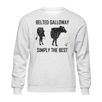 Belted Galloway Simply The Best Vintage Cow Gift Sweatshirt | Favorety UK