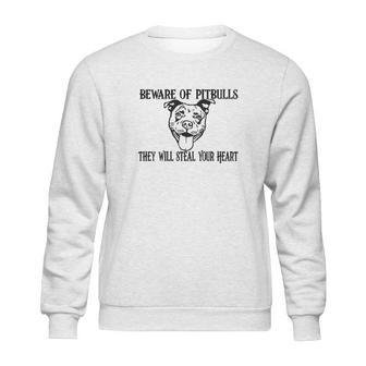 Beware Of Pit Bulls They Will Steal Your Heart Youth Sweatshirt | Favorety AU