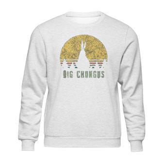 Big Chungus Retro Vintage Sunset Meme Sweatshirt | Favorety