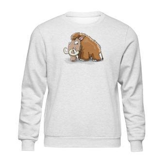 Big Wooly Mammoth Woolly Elephant Dinosaur Sweatshirt | Favorety