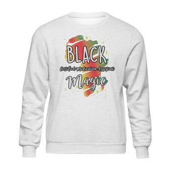 Black History Month Black Certified Medication Assistant Magic Proud African Job Title Sweatshirt | Favorety UK