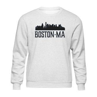 Boston Massachusetts Skyline City Silhouette Youth Sweatshirt | Favorety DE