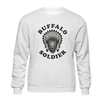 Buffalo Soldier Reggae Music Cool Vintage Bob Rastafarian Lion Marley Graphic Sweatshirt | Favorety AU