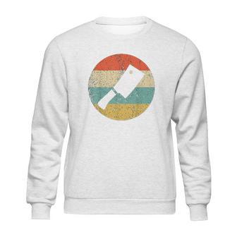 Butcher Vintage Retro Meat Cleaver Sweatshirt | Favorety CA