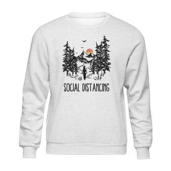 Camping Hiking Outdoors Social Distancing Sweatshirt | Favorety AU