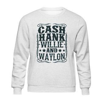 Cash Hank Willie And Waylon Country Girl Sweatshirt | Favorety AU