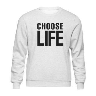 Choose Life Retro 80S Halloween Costume Graphic Sweatshirt | Favorety