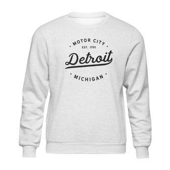 Classic Retro Vintage Detroit Michigan Motor City Sweatshirt | Favorety UK