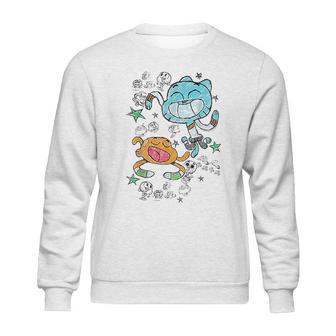 Cn The Amazing World Of Gumball And Darwin Sketches Sweatshirt | Favorety AU