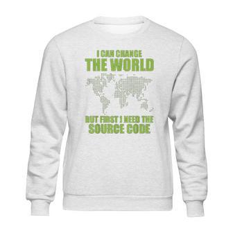 Computer Hacker Funny Source Code Cybersecurity Sweatshirt | Favorety