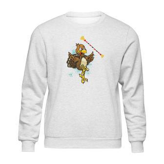 Cool Baton Twirling Turkey Twirler Thanksgiving Fun Sweatshirt | Favorety