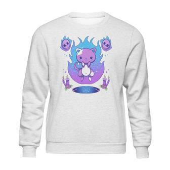 Creepy Kawaii Pastel Goth Cat Kawaii Clothes Mall Goth Sweatshirt | Favorety AU