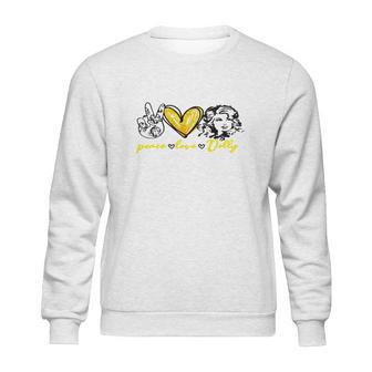 Dolly Parton Peace Love Dolly Sweatshirt | Favorety