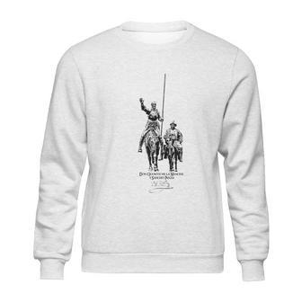 Don Quixote De La Mancha Y Sancho Sweatshirt | Favorety