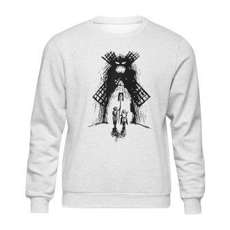 Don Quixote And Sancho Vs Monster Windmill Sweatshirt | Favorety DE