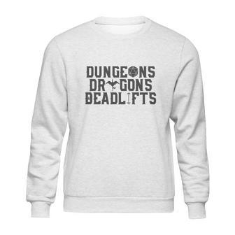 Dungeons &Amp Dragons &Amp Deadlifts Sweatshirt | Favorety CA