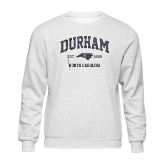 Durham North Carolina Nc Usa Vintage State Athletic Style Sweatshirt | Favorety