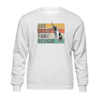 Eat Sleep Fade Repeat Barber Gift Hairstylist Barber Sweatshirt | Favorety AU