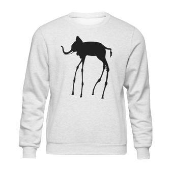 Elephant Surrealist Artwork Surrealism Period Sweatshirt | Favorety