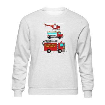 Ems Fire Truck Ambulance Rescue Helicopter Sweatshirt | Favorety UK