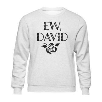 Ew David Alexis Moira Rose Merchandise Black Raglan Basebal Sweatshirt | Favorety AU